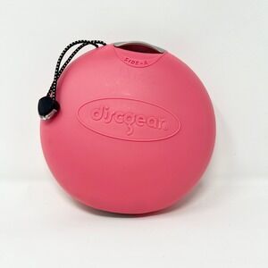 Discgear Pink Portable CD DVD Storage Case Round Clamshell Media Organizer